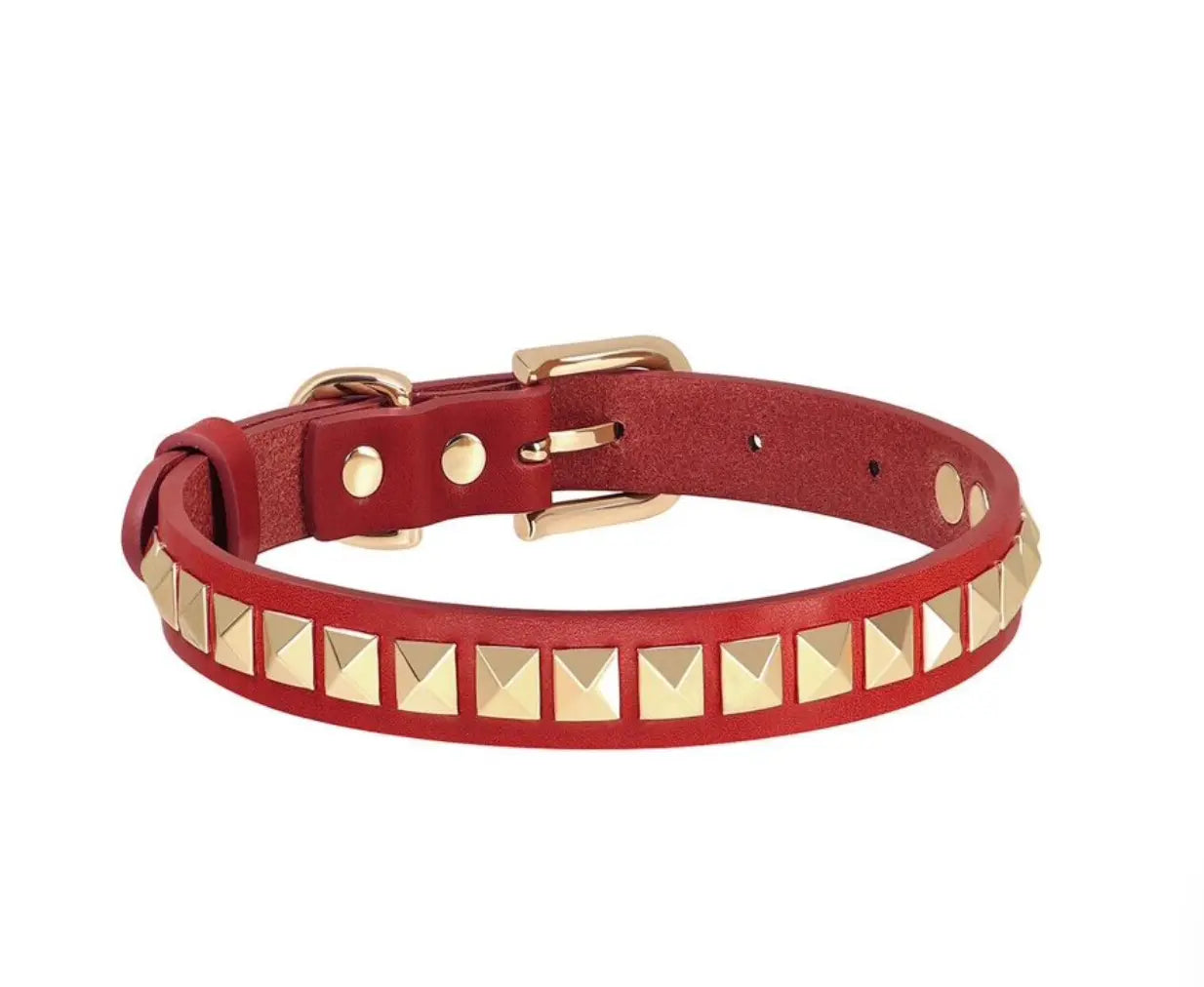 ROCKSTUD Leather Dog Collar Discover the ROCKSTUD Leather Dog Collar: chic, durable, and perfect for stylish pet parents. Elevate your pup's look today!Standard Collars