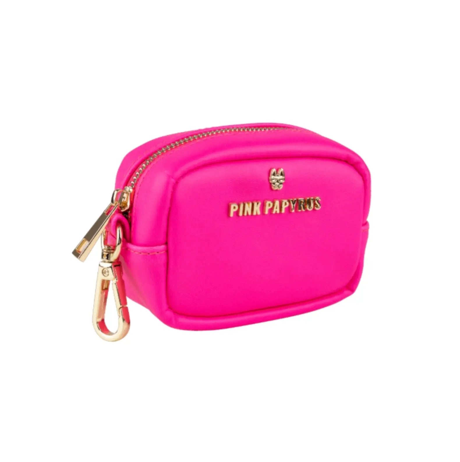 Cleo Neon Pink Poop Bag Dispenser | Vegan Leather The Little Pooch