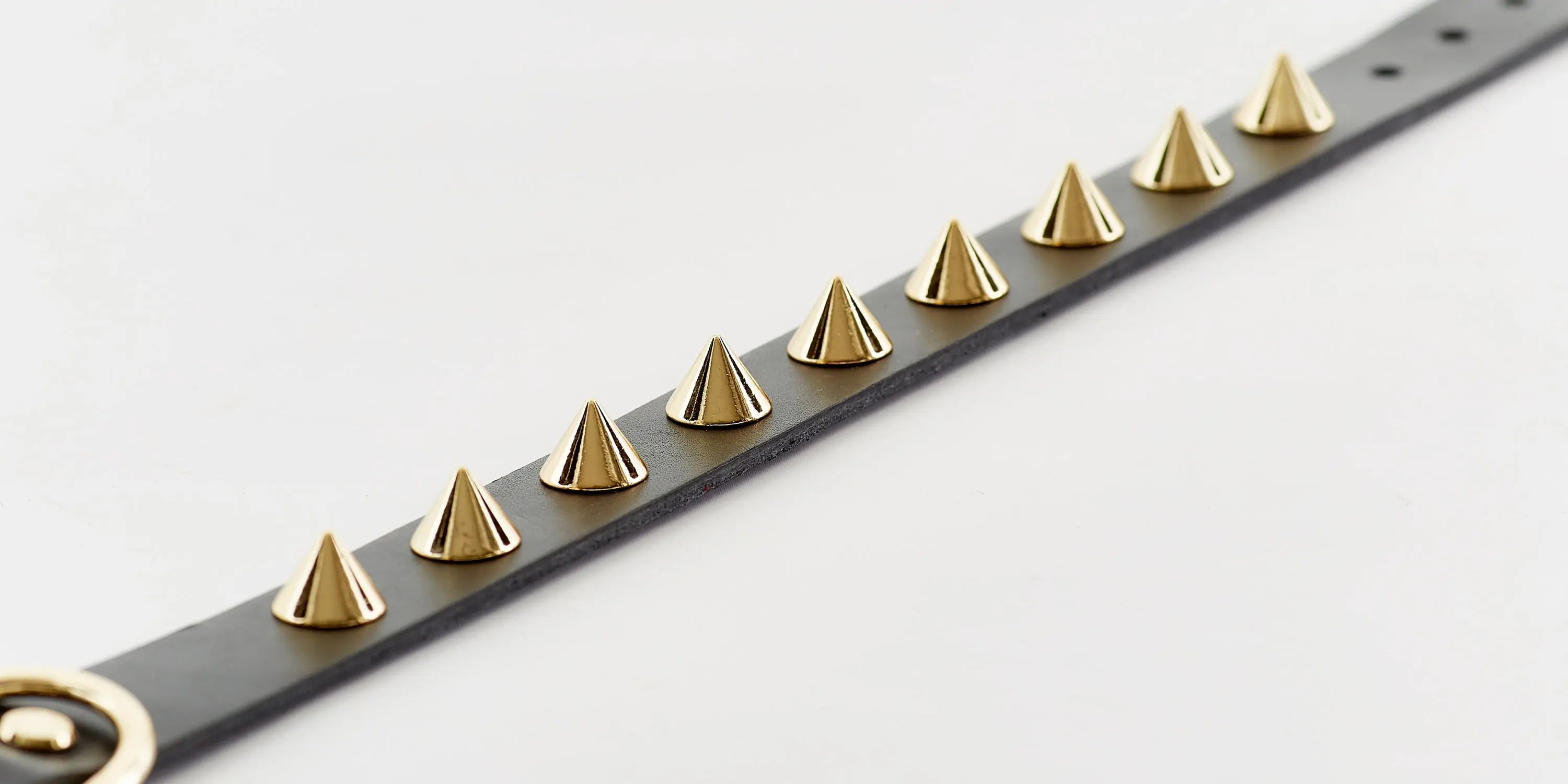 The Golden Spike Black Collar Emerald Alfie