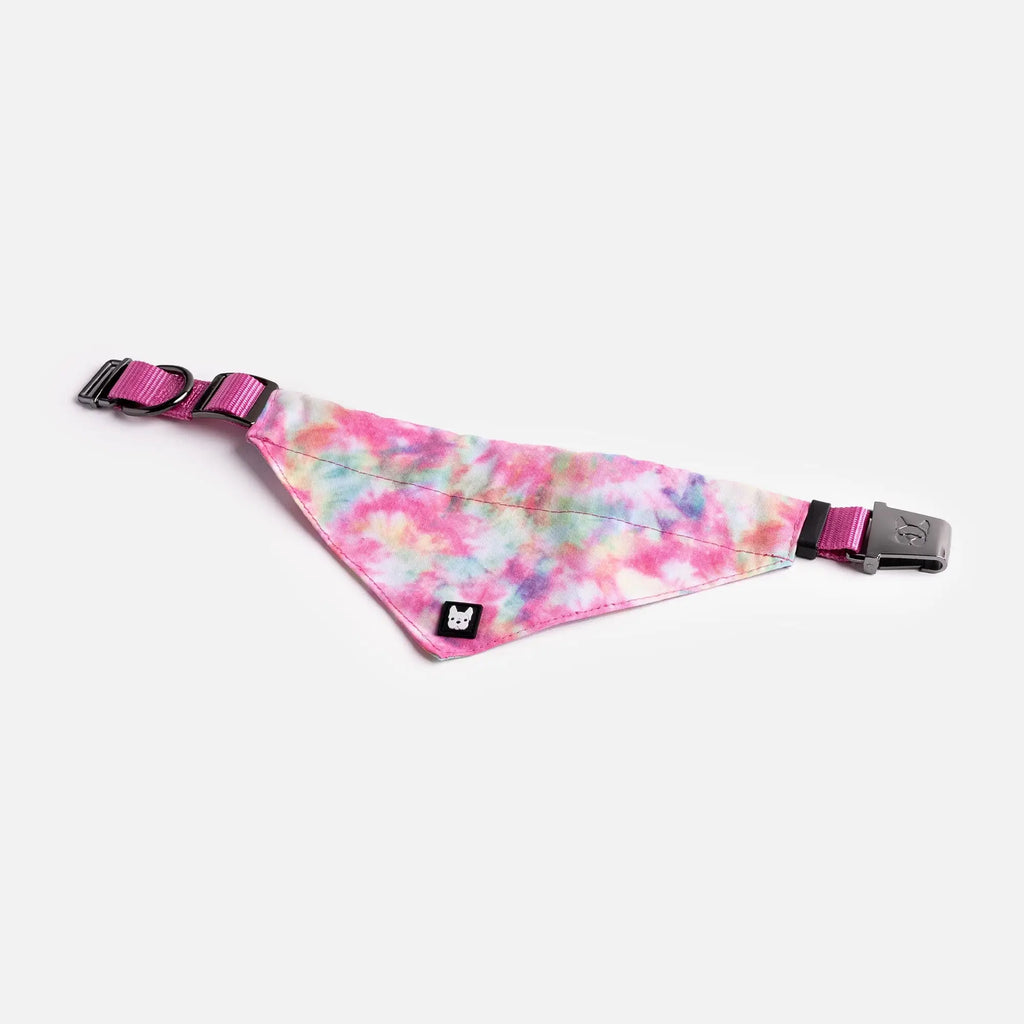 Poplin Dog Bandana Collar - Pink Tie Dye Copper Nesoi