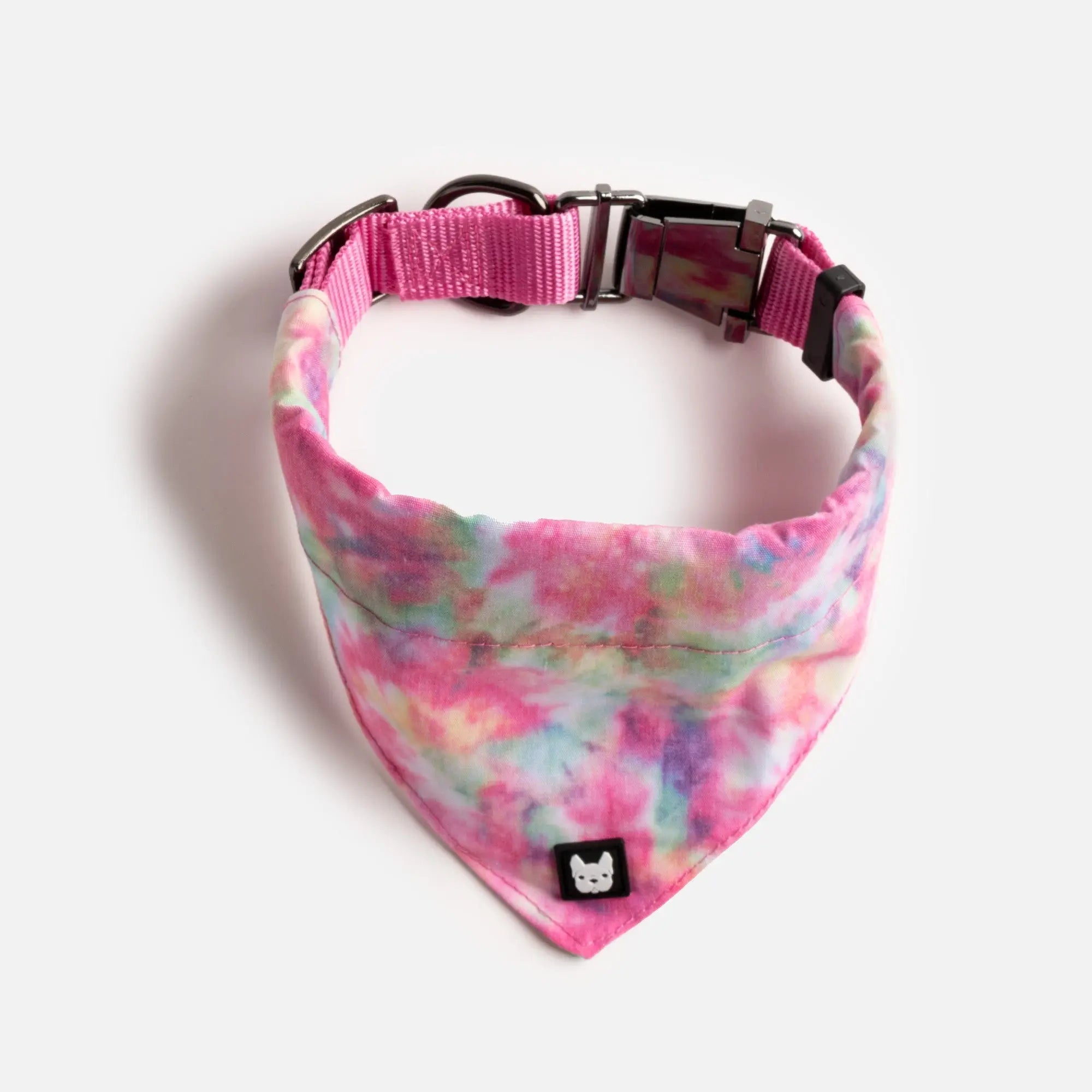 Poplin Dog Bandana Collar - Pink Tie Dye Copper Nesoi