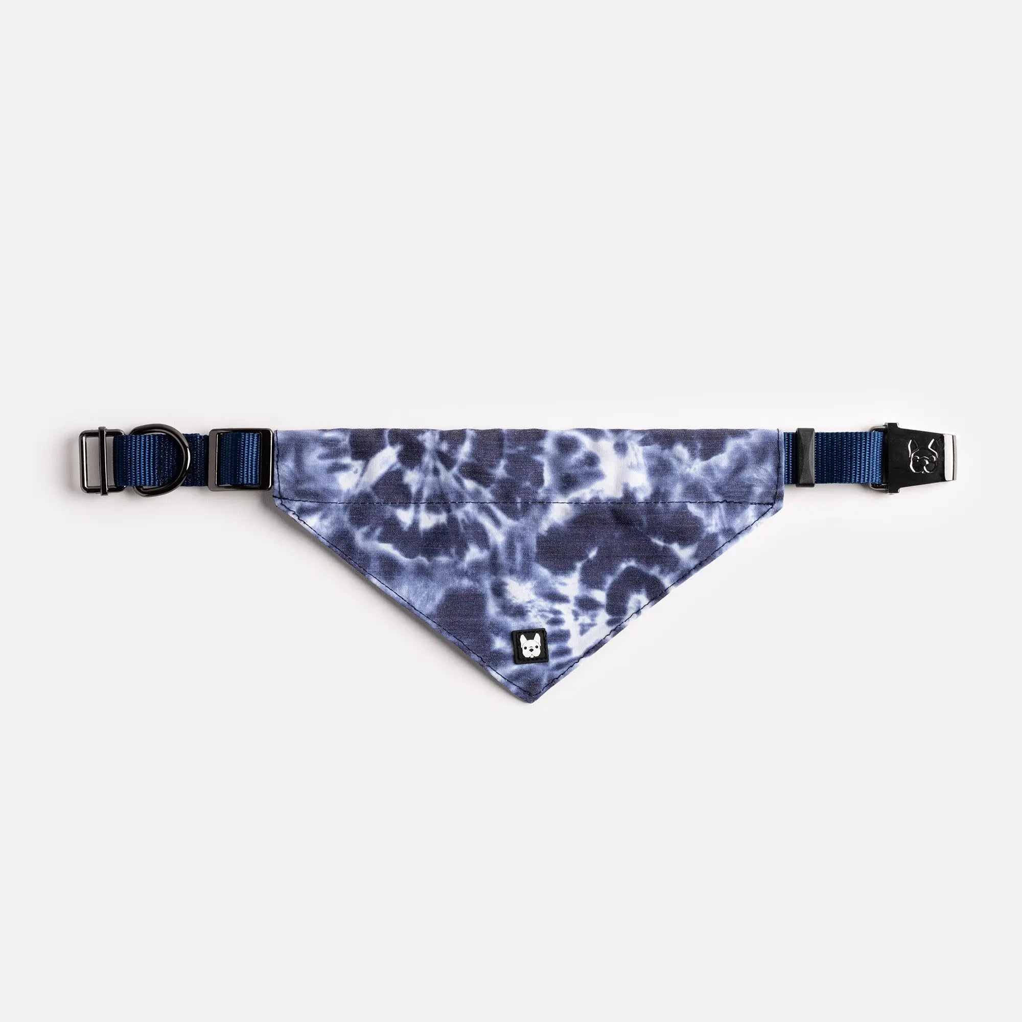Poplin Dog Bandana Collar - Blue Tie Dye Copper Nesoi