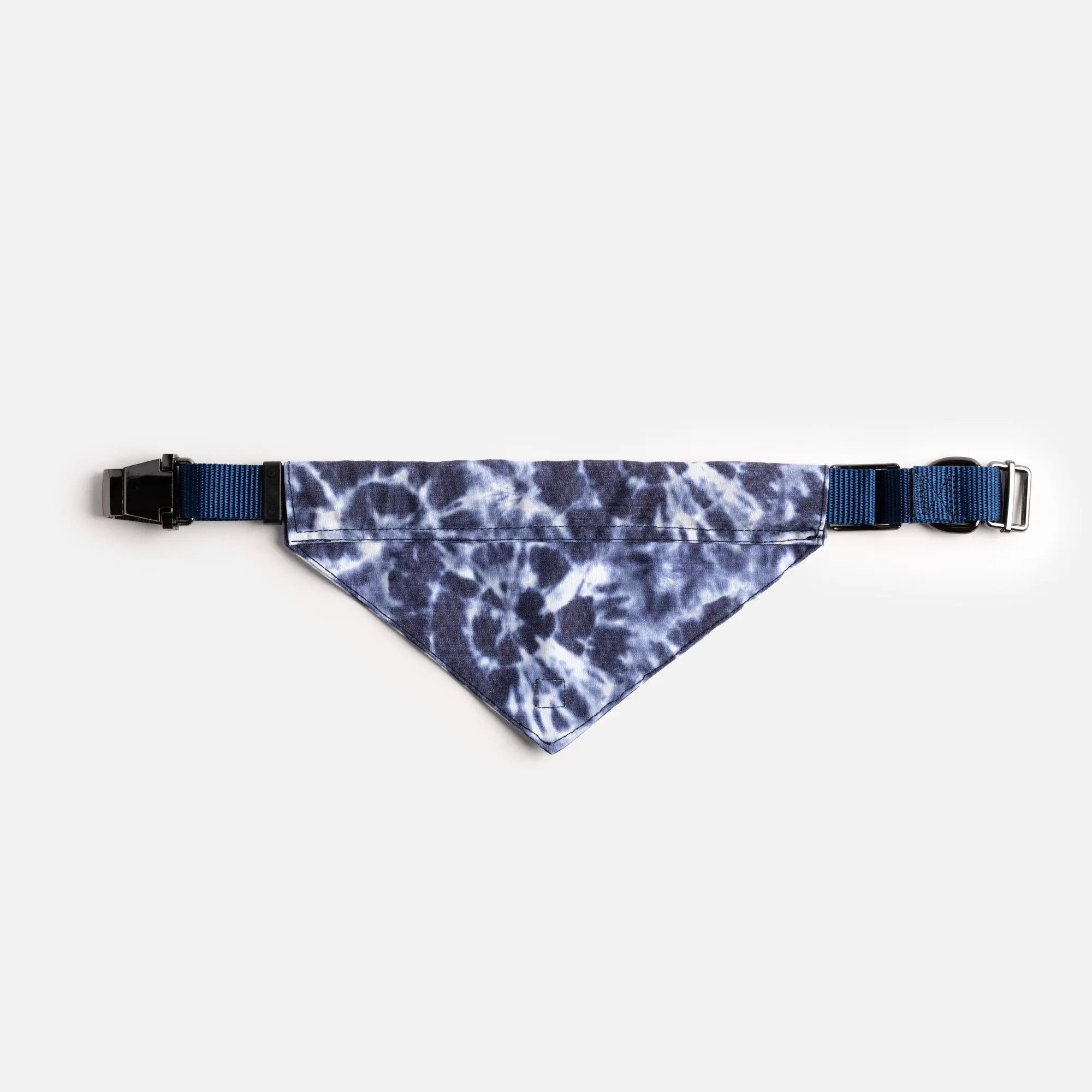 Poplin Dog Bandana Collar - Blue Tie Dye Copper Nesoi
