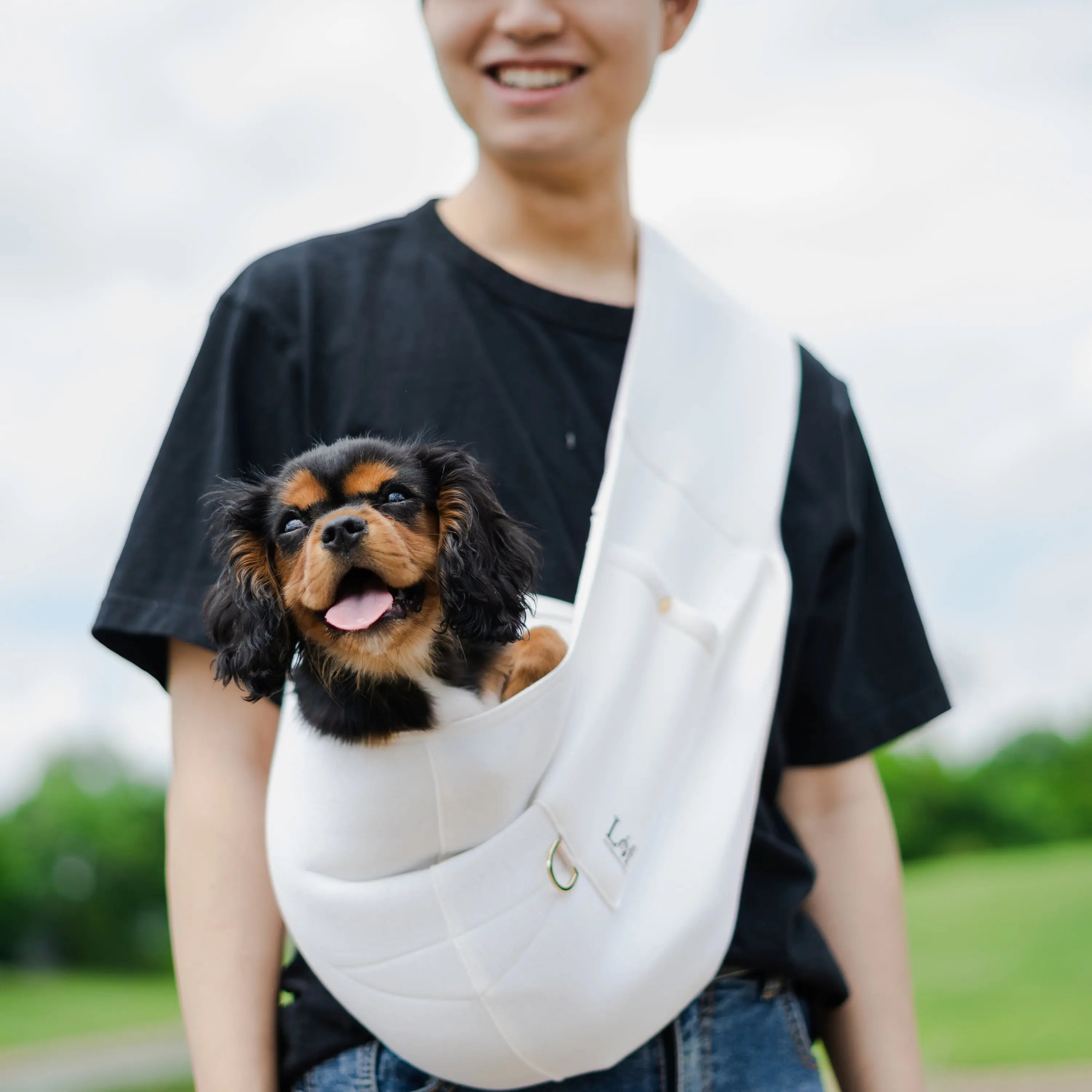 Lof Comfortable Pet Sling Carrier For Small Dogs Emerald Alfie