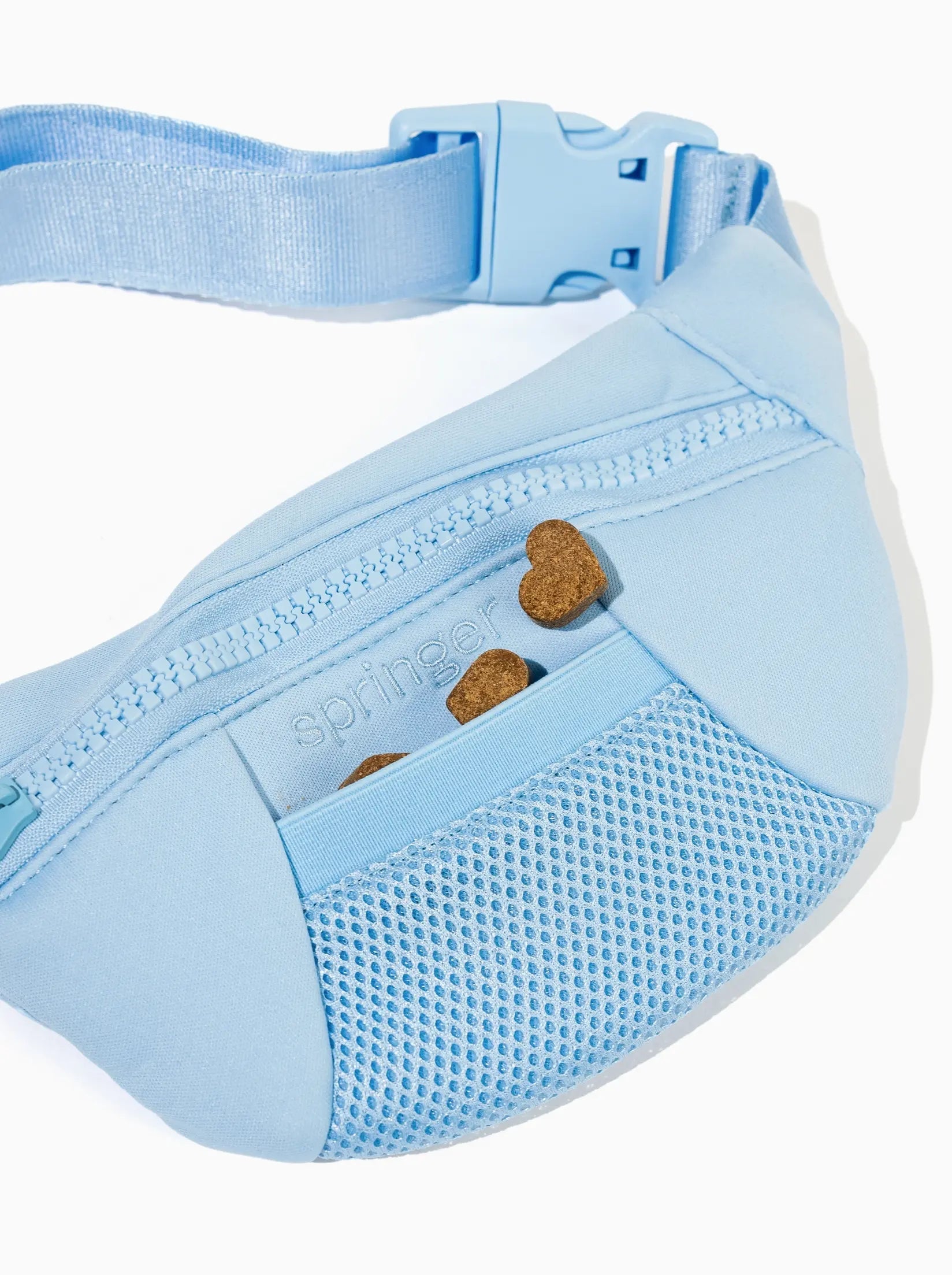 Dog Walking Sling Bag with Built-in Leash Springer