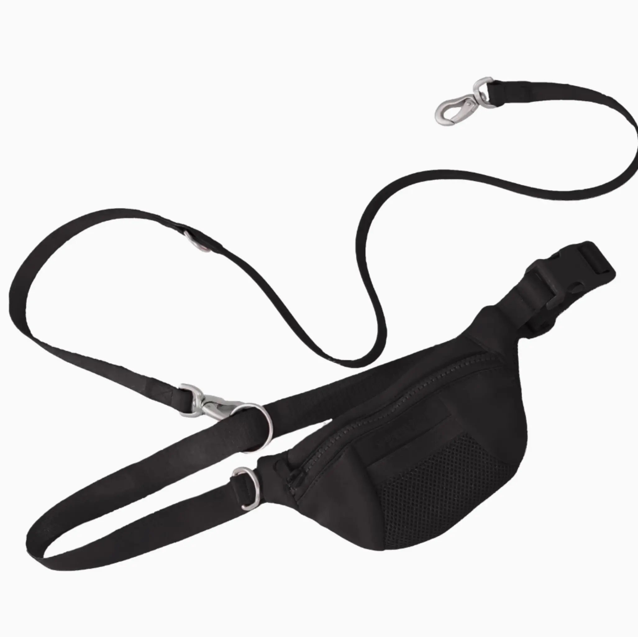 Dog Walking Sling Bag with Built-in Leash Springer