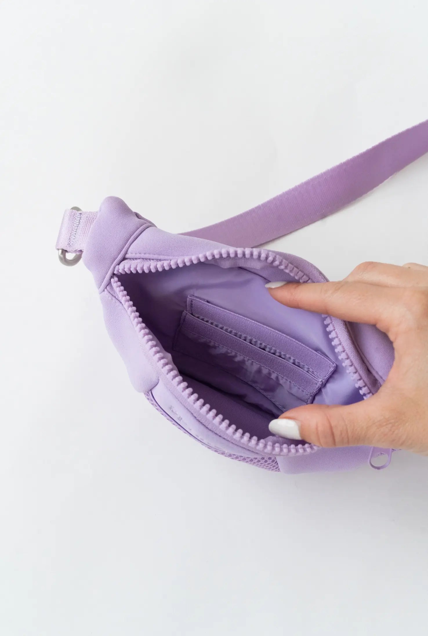 Dog Walking Sling Bag with Built-in Leash Springer