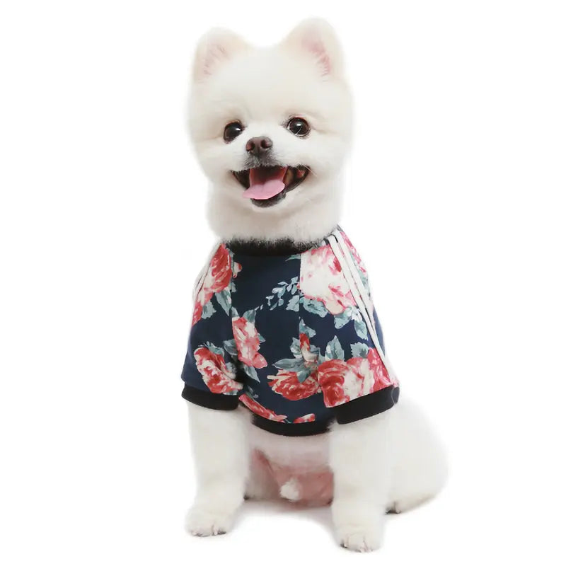 Floral  Jersey Track T-shirt Emerald Alfie