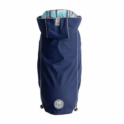 The Reversible Elasto-Fit Raincoat - Navy Beige Antigone