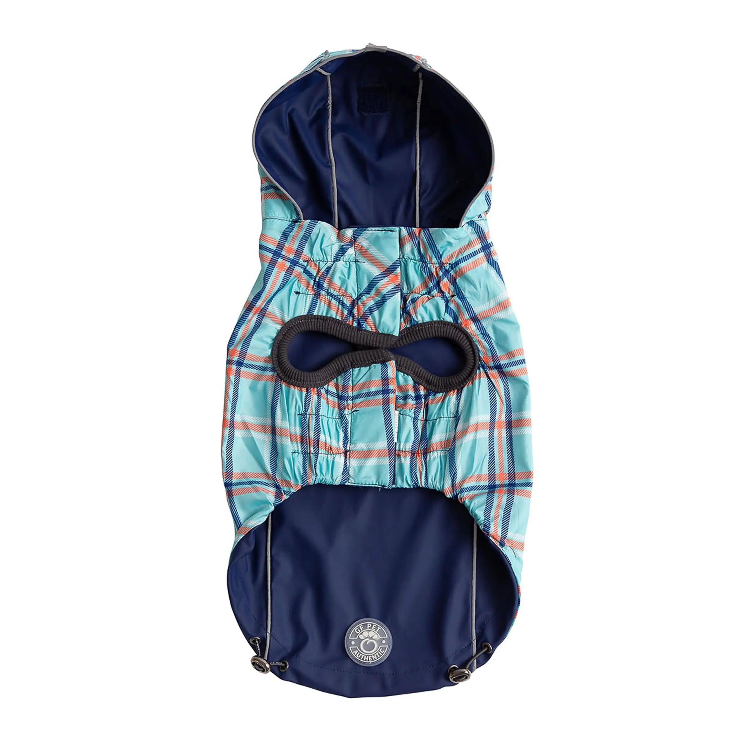 The Reversible Elasto-Fit Raincoat - Navy Beige Antigone