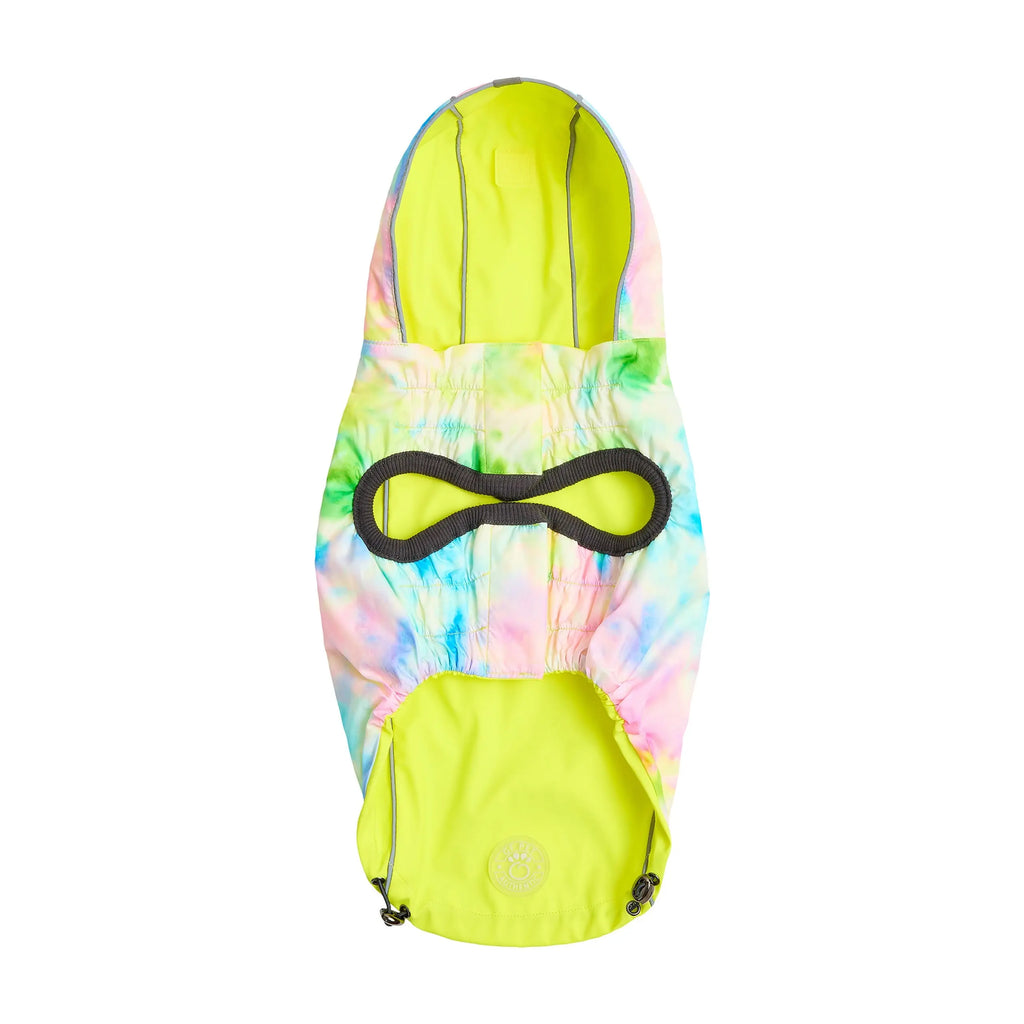 The Reversible Raincoat - Neon Yellow with Tie Dye Beige Antigone