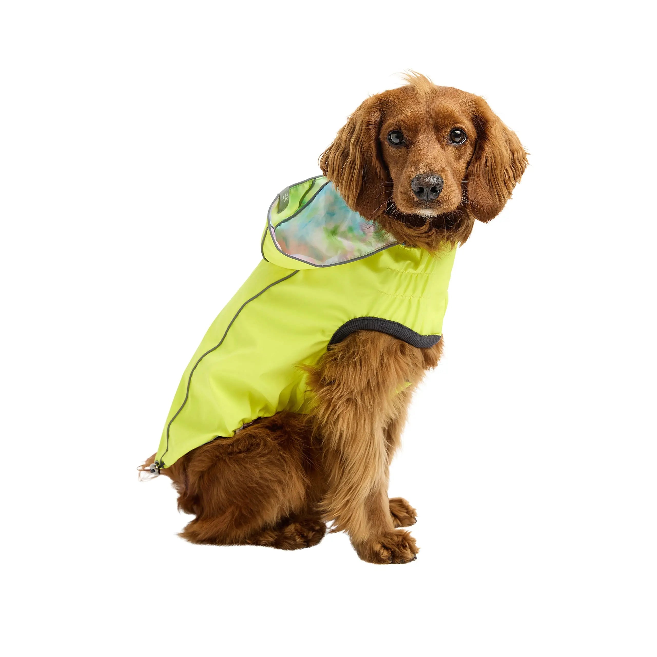 The Reversible Raincoat - Neon Yellow with Tie Dye Beige Antigone