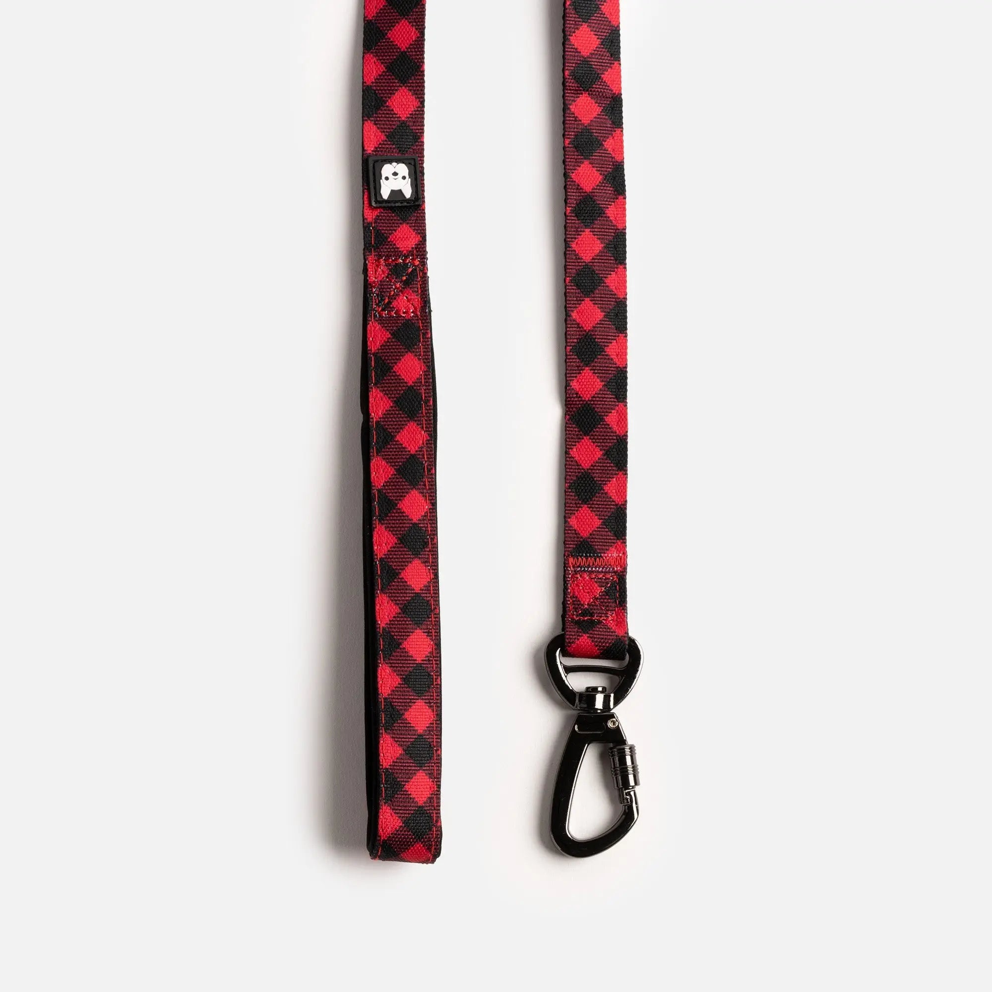 Poplin Dog Leash - Red Plaid Copper Nesoi