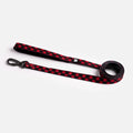 Poplin Dog Leash - Red Plaid Copper Nesoi