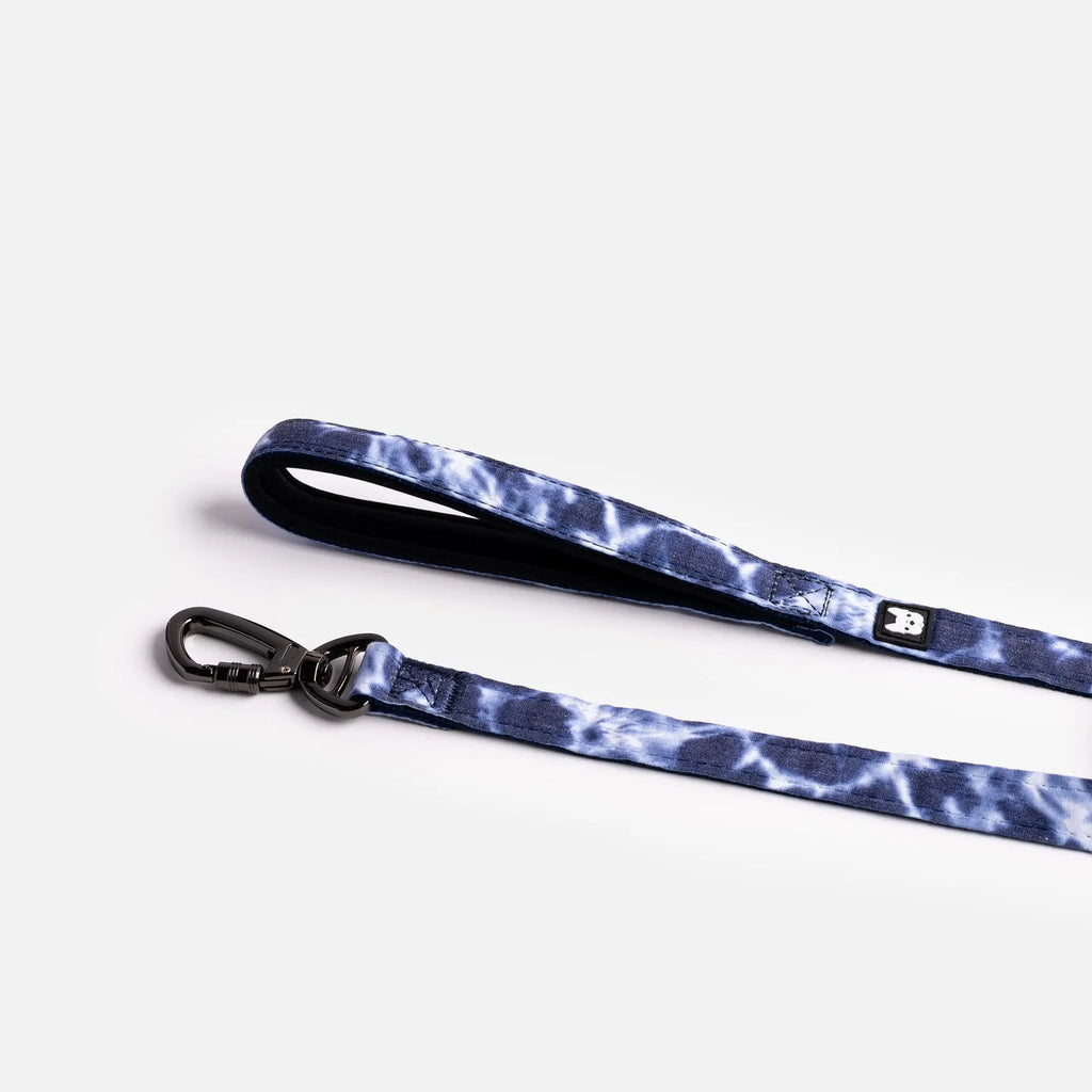 Poplin Dog Leash - Blue Tie Dye Copper Nesoi