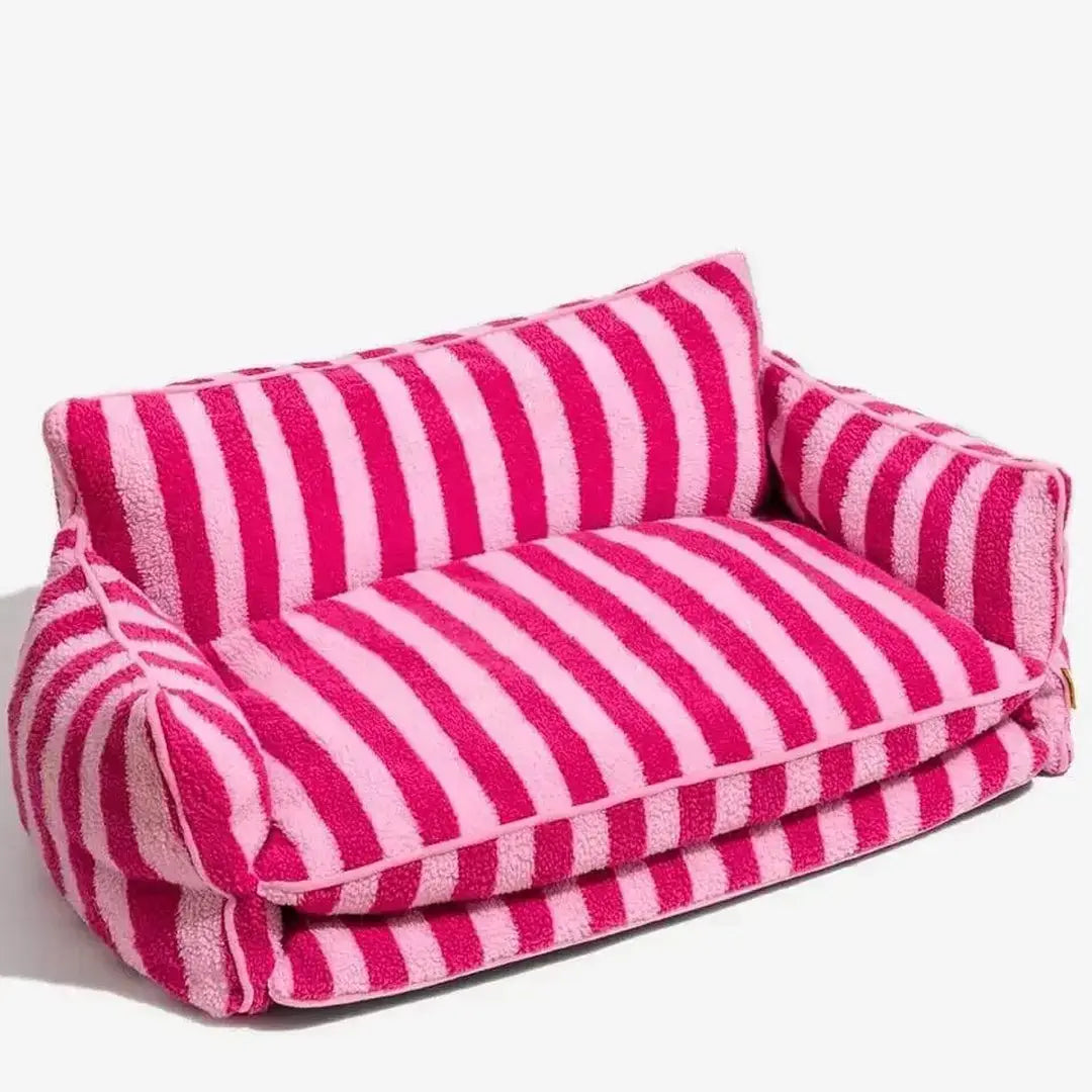 Modern Striped Pet Dog Bed Hunting