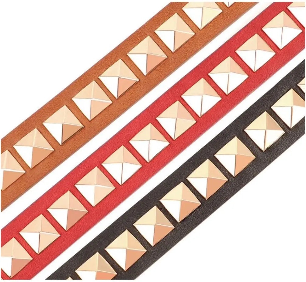 ROCKSTUD Leather Dog Collar Discover the ROCKSTUD Leather Dog Collar: chic, durable, and perfect for stylish pet parents. Elevate your pup's look today!Standard Collars