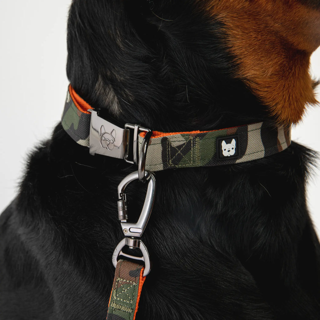 Poplin Dog Leash - Camo Print Copper Nesoi