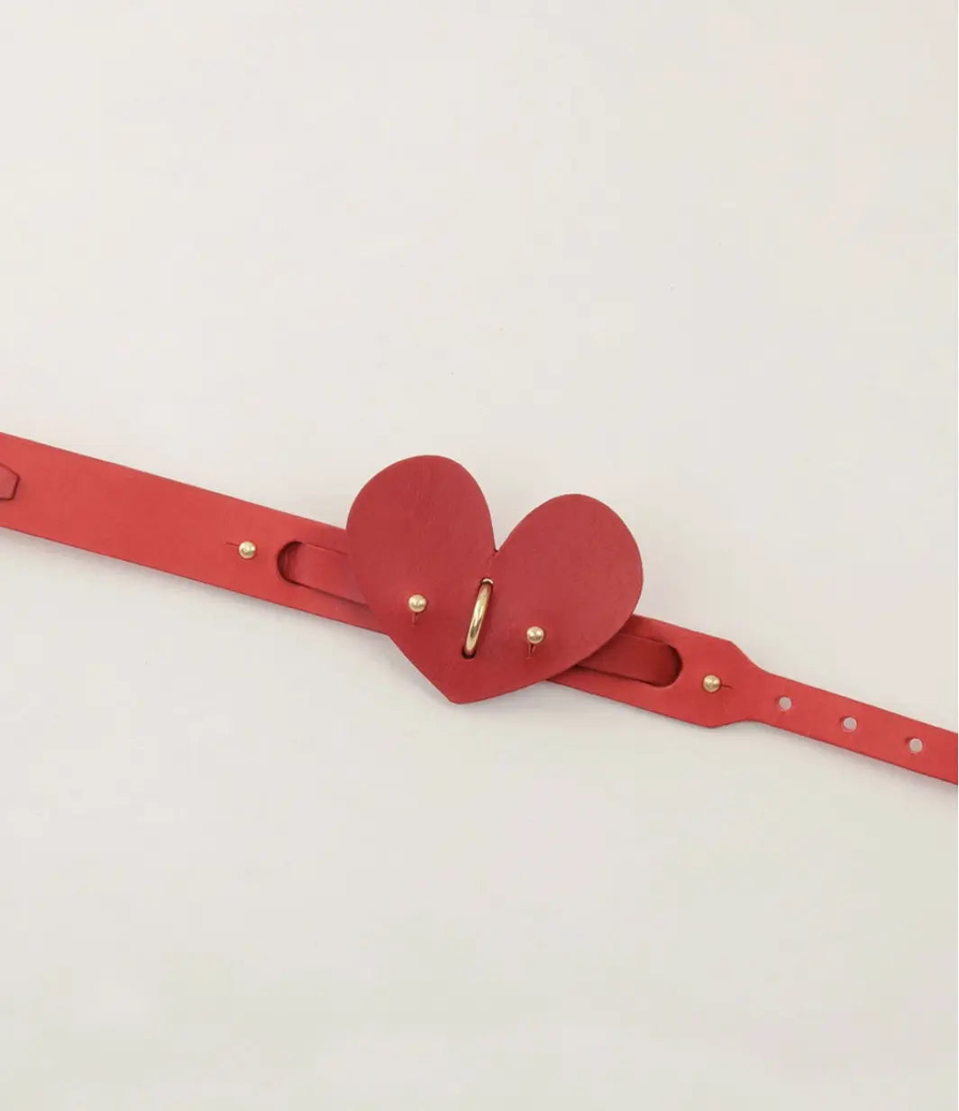 Handcrafted Vegetable Tanned Leather Collar INDÓMITO