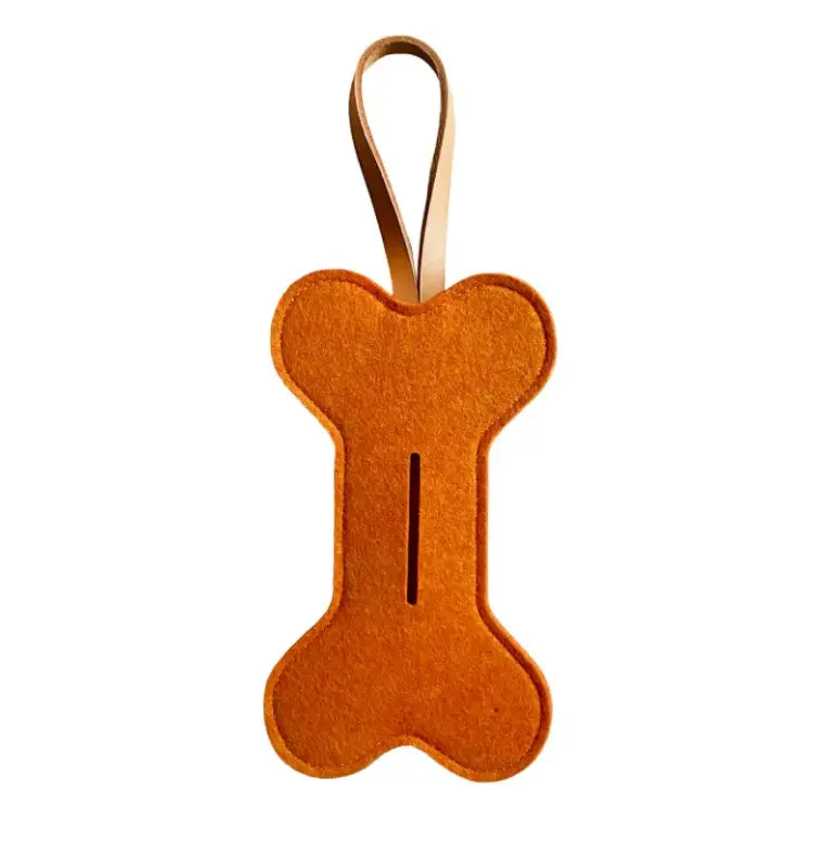 Felt Bone Poop Bag Holder The Little Pooch