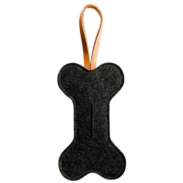 Felt Bone Poop Bag Holder The Little Pooch
