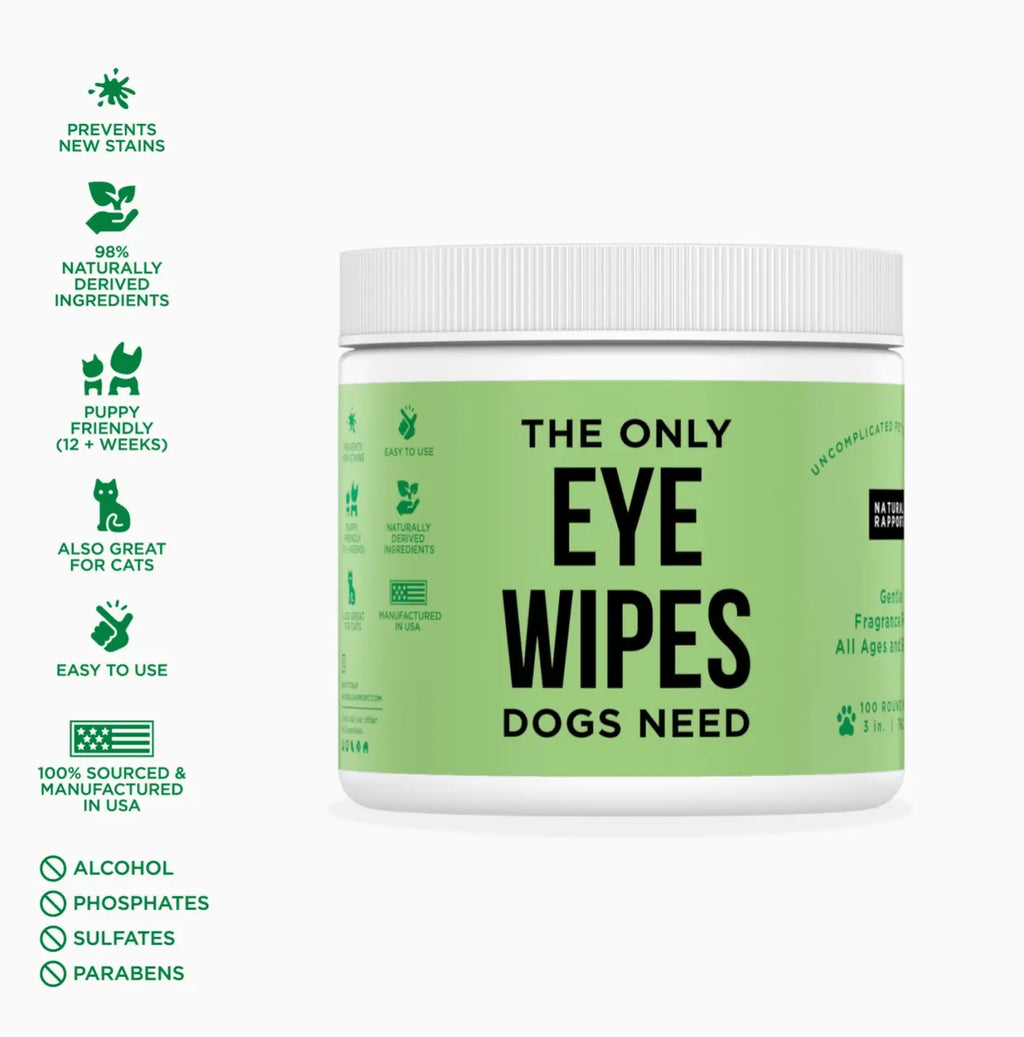 The Only Eye Wipes Dogs Need Natural Rapport