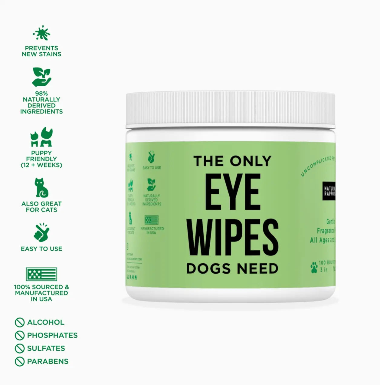 The Only Eye Wipes Dogs Need Natural Rapport