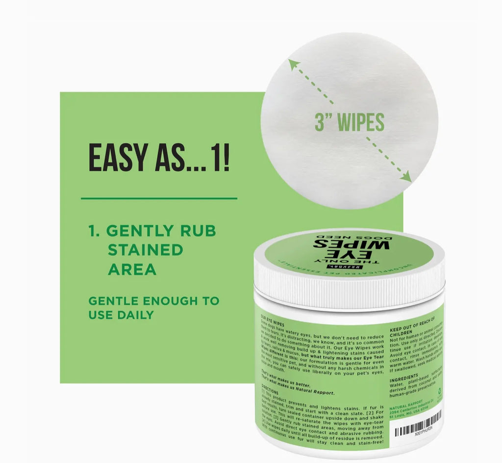 The Only Eye Wipes Dogs Need Natural Rapport