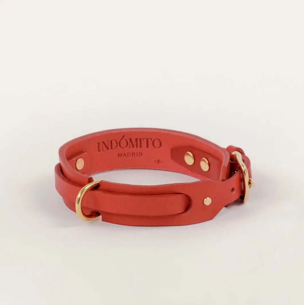 The  Handcrafted Heart & Soul Leather Dog Collar INDÓMITO