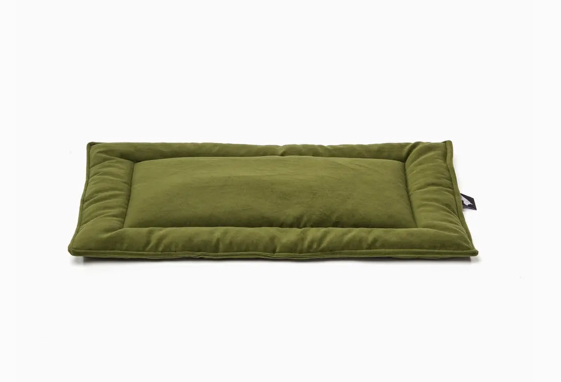 Luxury Reversible Dog Mat – Washable Velvet or Canvas Crate Pad Reversible Dog Mat – Washable Velvet or Canvas Crate Pad – Plush, USA-Made Pet Bed for Everyday Use – Machine Washable Dog Mat for Crate, Travel, or Home Treat your pet to comfort and style w