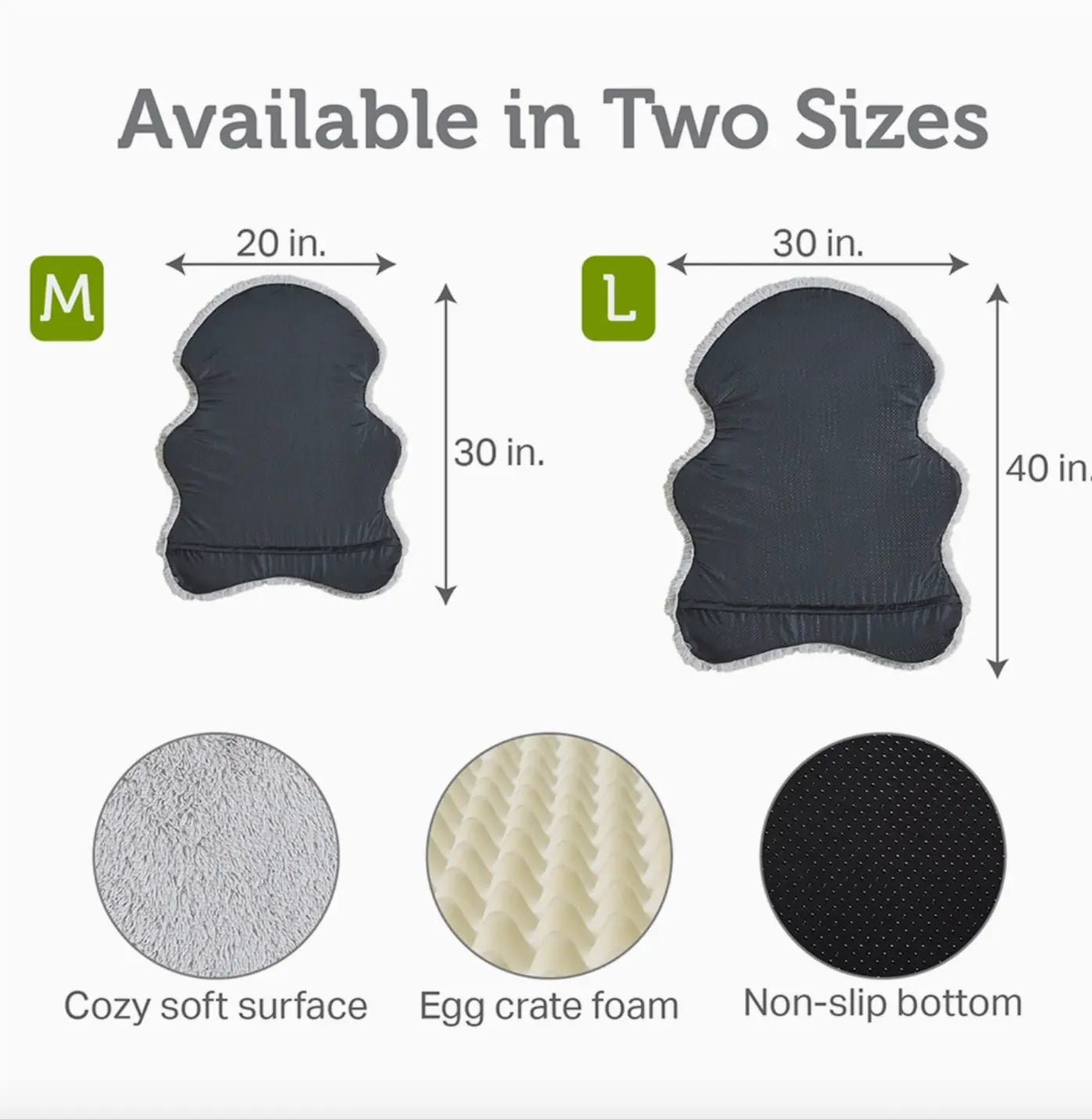 Faux Fur Orthopedic Dog Bed Rug with Cover, Grey Discover comfortable, affordable pet beds and mats. Our stylish faux fur orthopedic dog bed rug supports pets of all ages while enhancing your home decor.Pet Beds