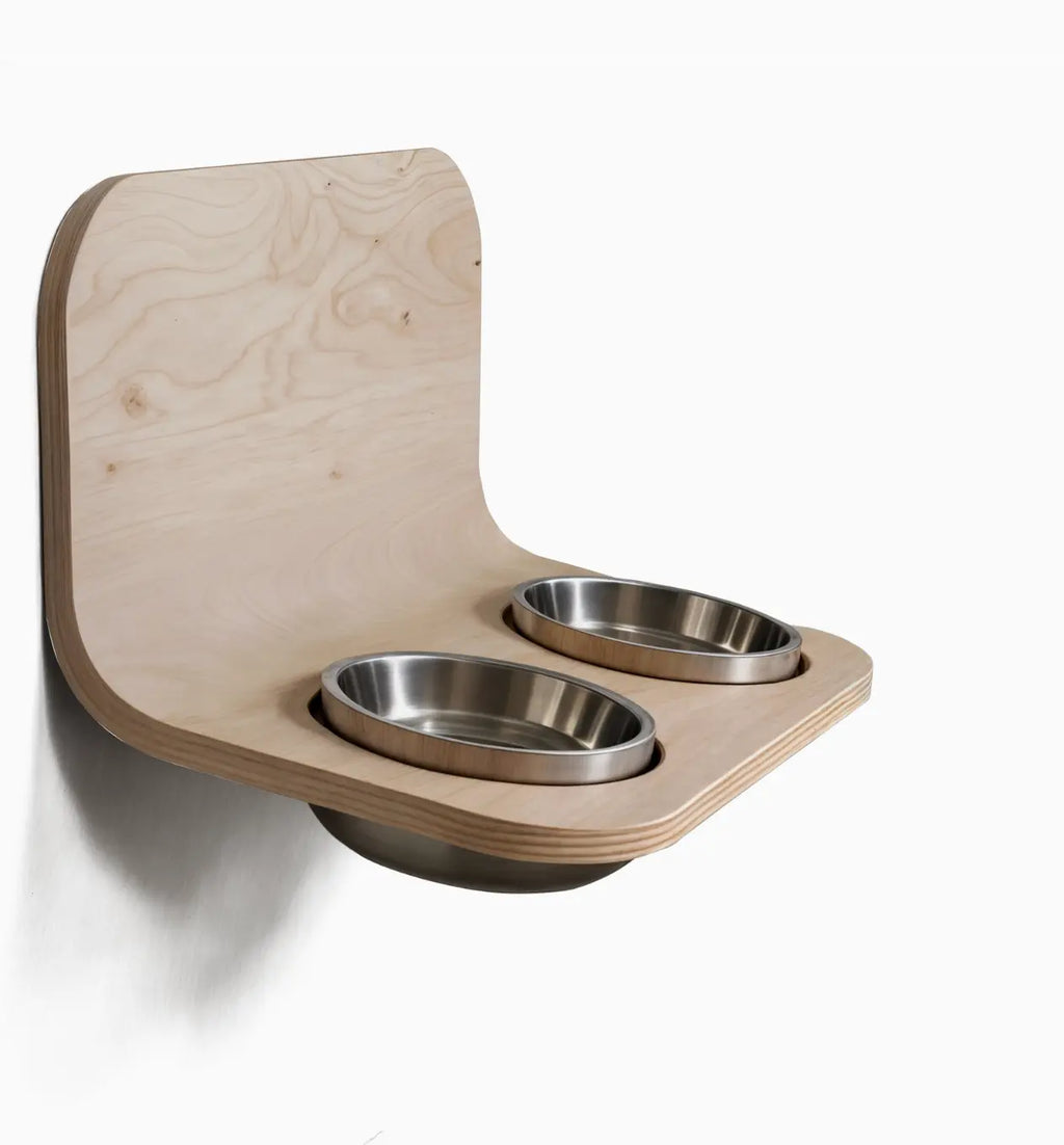Modern Adjustable Wall-Mounted Feeding Bowl LOYA DINER a wall-mounted feeding bowl that redefines pet dining with its blend of comfort and style. Designed for cats and dogs of all sizes, this adjustable feeding solution ensures that your furry friends din