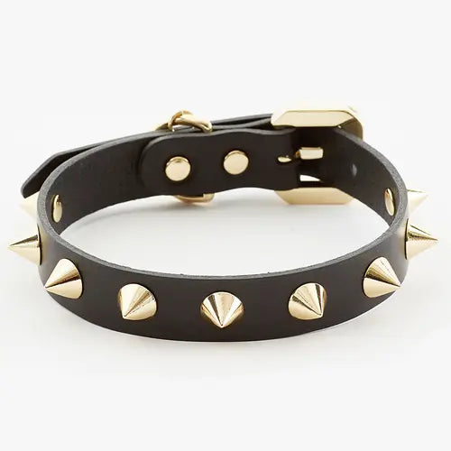 The Golden Spike Black Collar Emerald Alfie