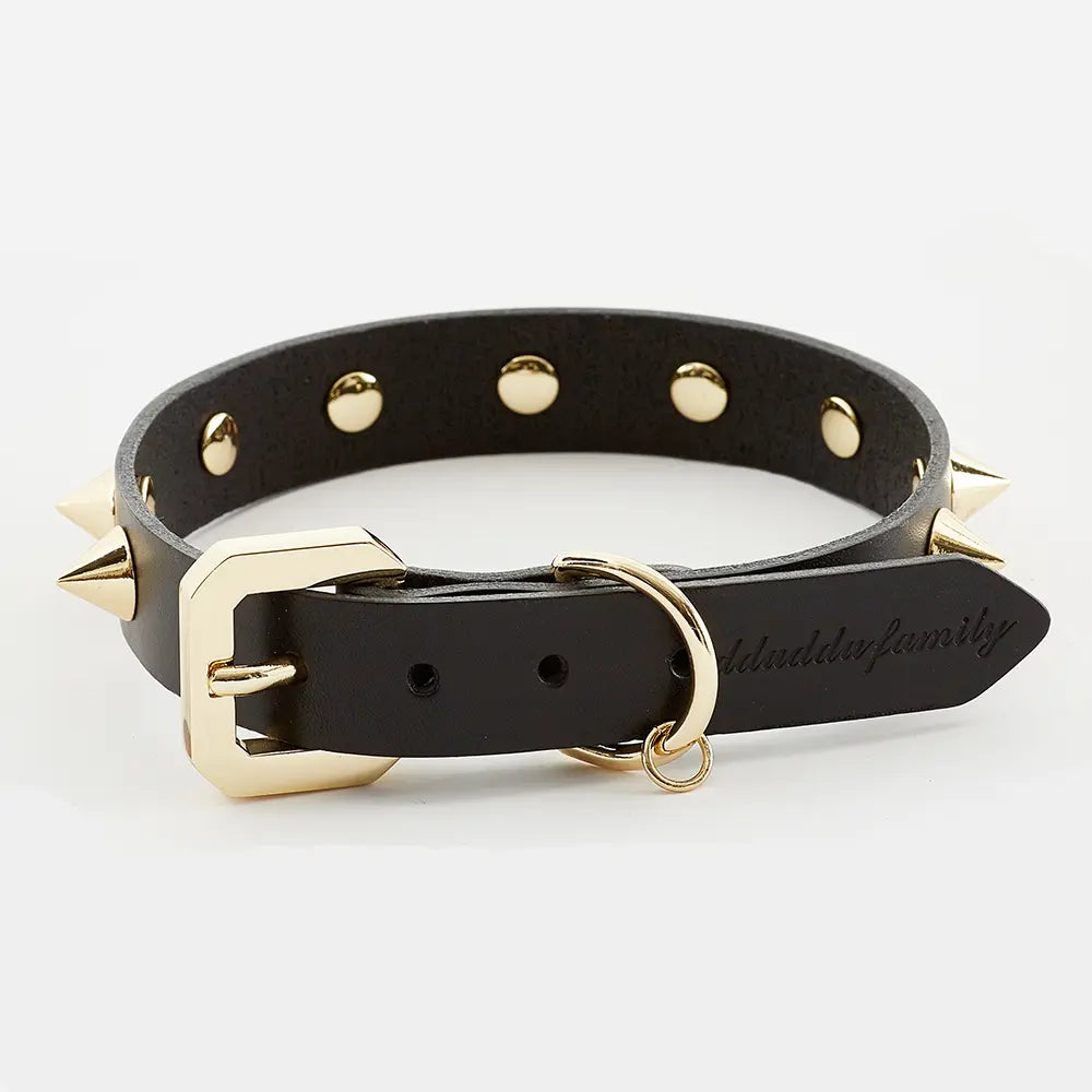 The Golden Spike Black Collar Emerald Alfie