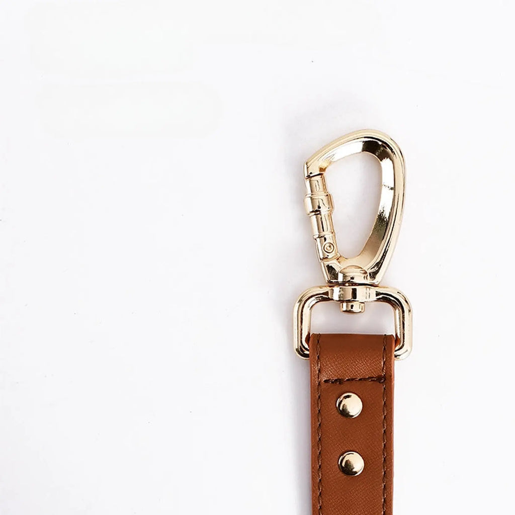 Loofie Vegan Leather Leash and Poop Bag All-in-One Hunting