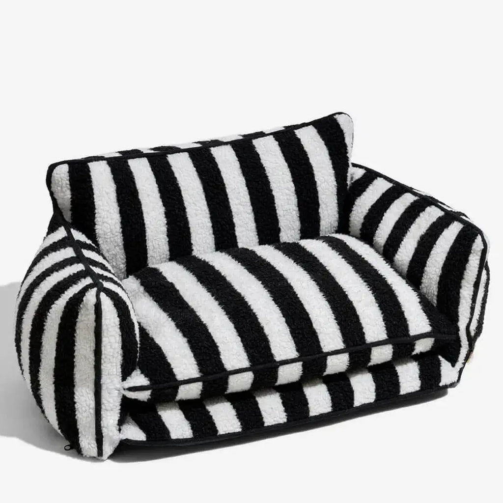 Modern Striped Pet Dog Bed Hunting