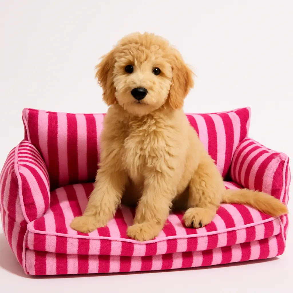 Modern Striped Pet Dog Bed Hunting