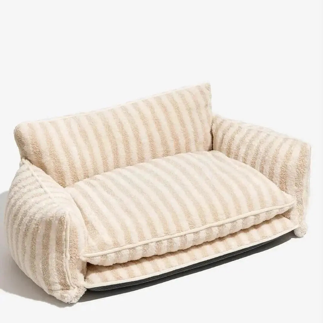 Modern Striped Pet Dog Bed Hunting